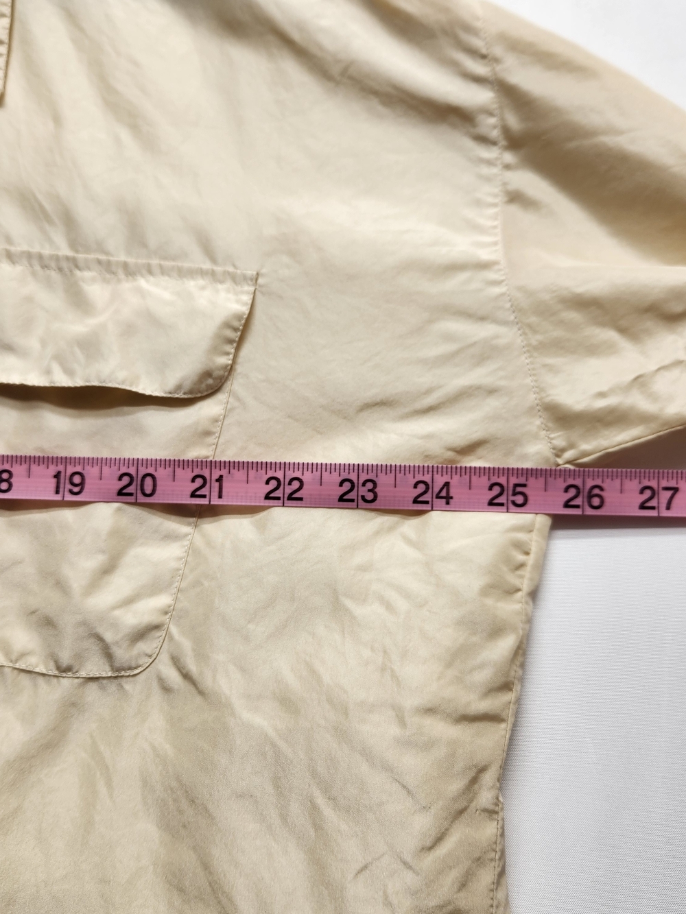 ⭐️Vintage Van Heusen For Her Cream 100% Silk Button Down Blouse XL Old Money - Picture 5 of 9